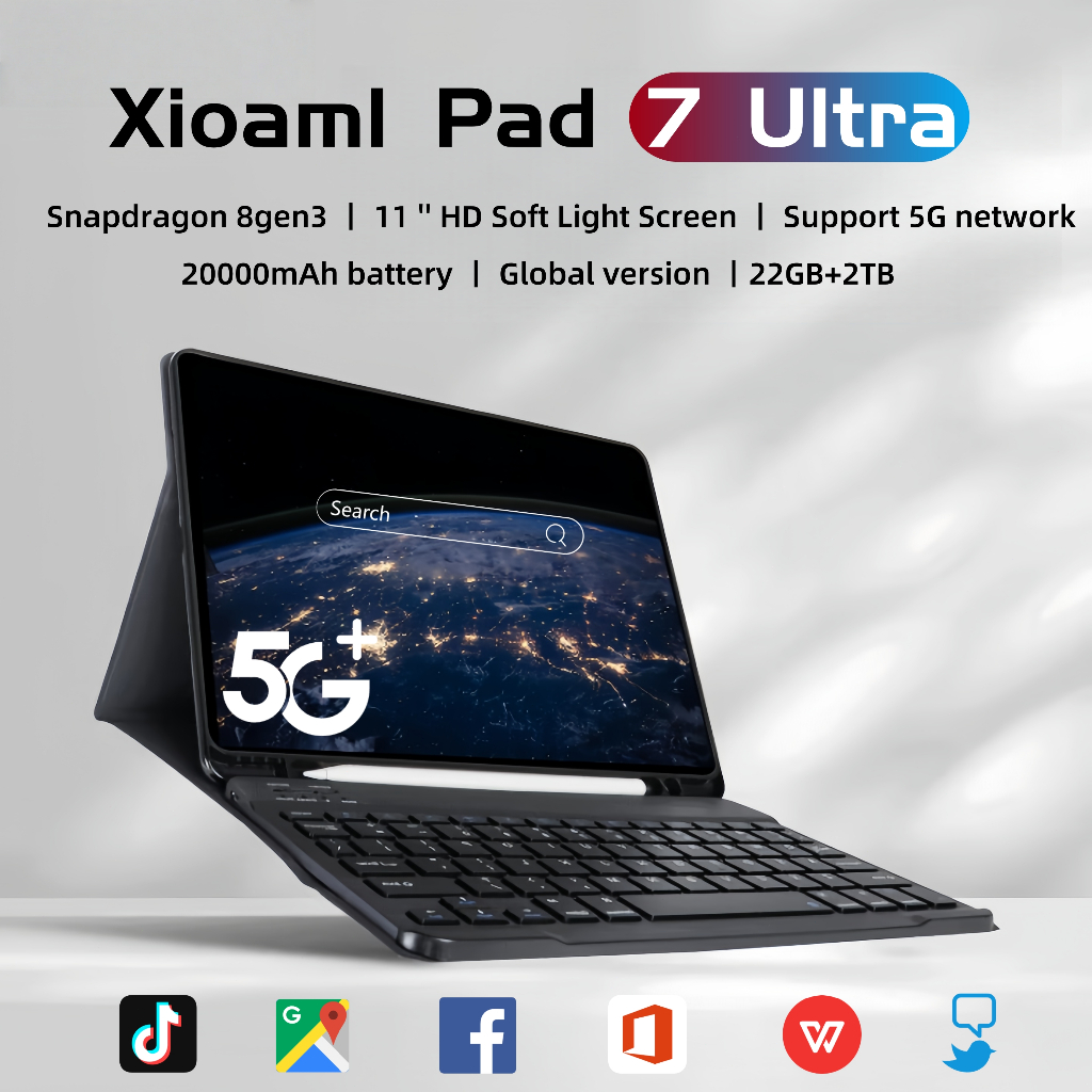2026 NEW Global Tablet Pad 7 Pro Ultra 11 inch Android 15 Snapdragon 8 ...