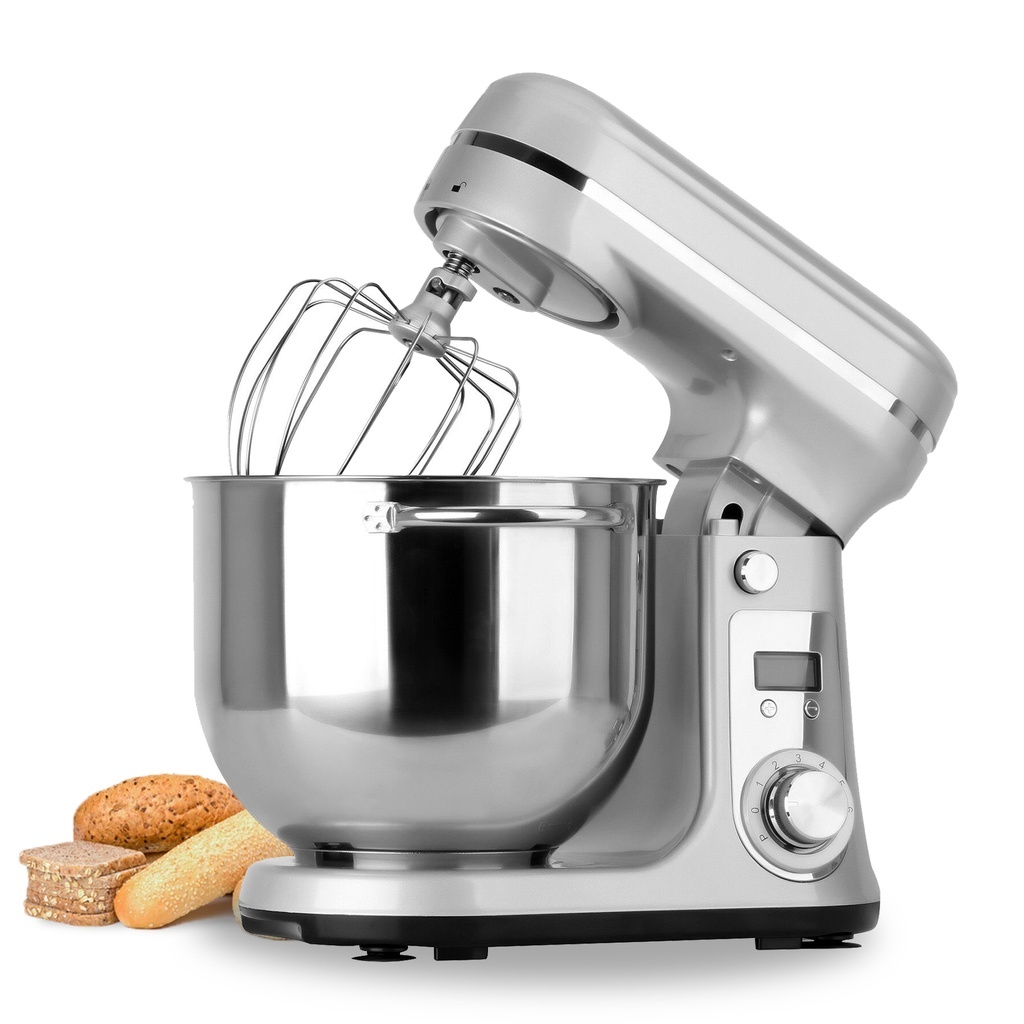 BioloMix 6L DC Quiet Motor 6 Speed Timer Display Food Stand Mixer