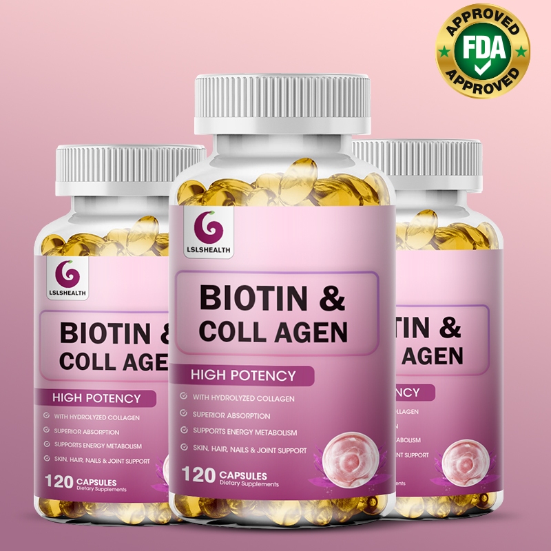 Collagen Biotin-40000mcg Skin Vitamin Biotin Collagen Biotin Collagen ...