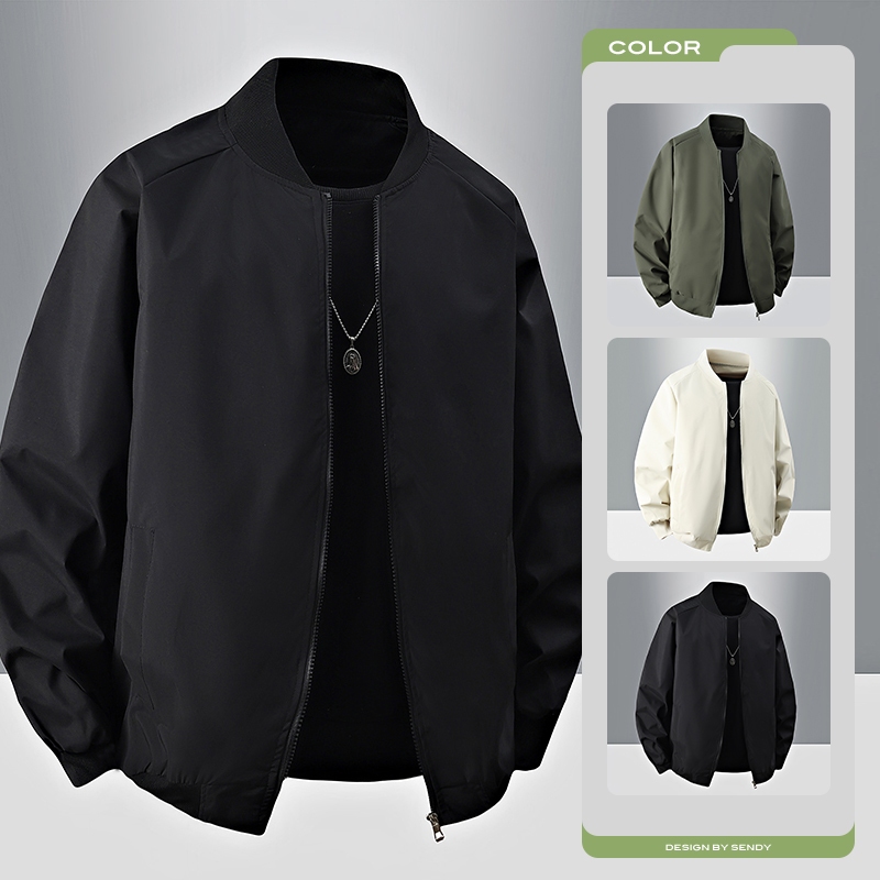 Ready Stock Bomber Jacket Flight Jacket All-Season Windbreaker Jacket ...