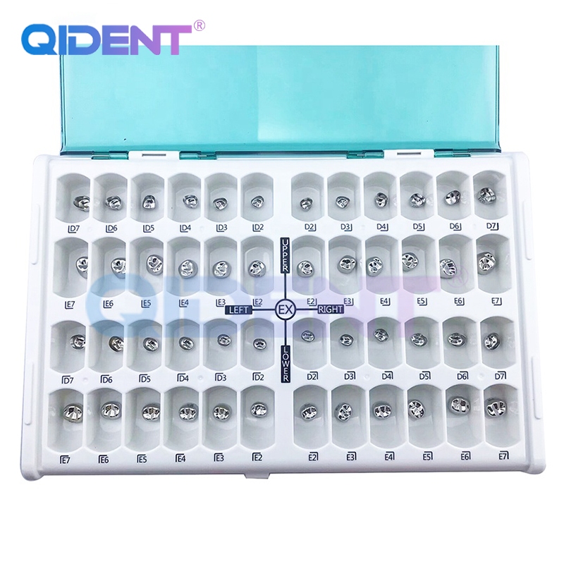 48Pcs/Box Dental Kid Crowns Stainless Steel Temporary Crowns Preformed ...