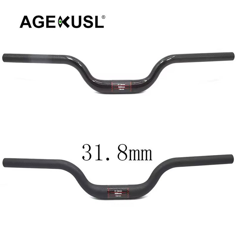 AGEKUSL Bike Riser Bar Carbon M Handlebar 31.8mm 580mm For Tline C5 D10 ...
