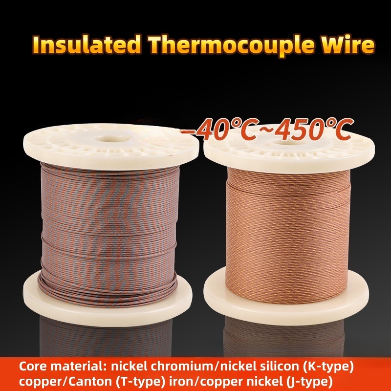 Insulated Thermocouple Wire K-type T-type J-type Temperature Measuring ...