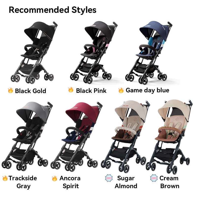 gb Pockit All-Terrain Compact Foldable Travel Stroller, Cabin Size