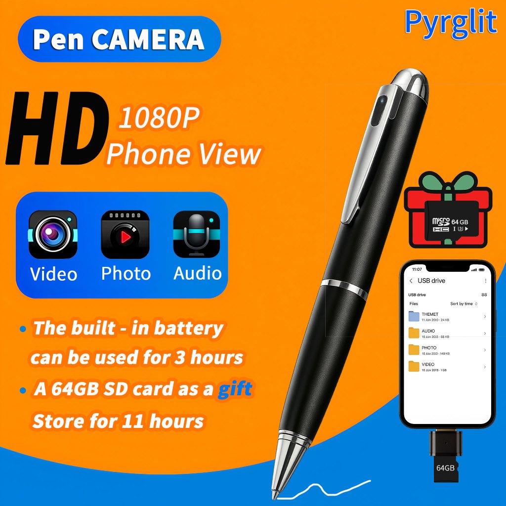 Ready Stock Portable Video Recorder Pen Full HD 1080P 4-in-1 Photo ...