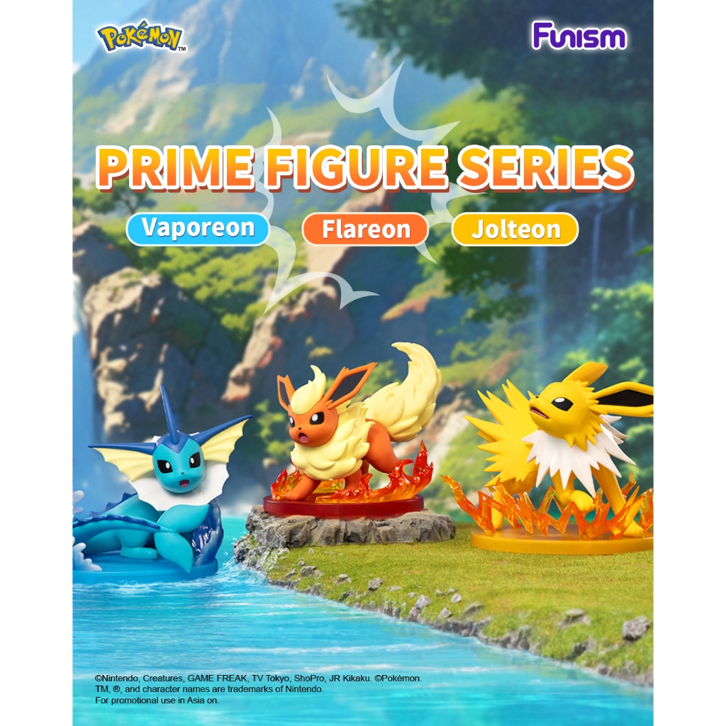 FUNISM Pokemon Prime Figure - Jolteon Blind Box Action Figure Cute Gift ...