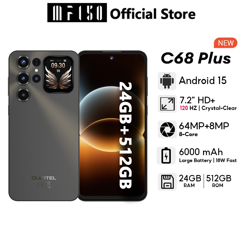 OUKITEL C68 Plus 24GB+512GB 7.2