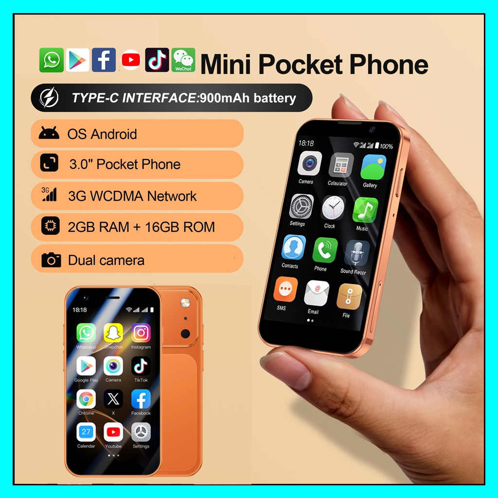 2026 New SOYES A17 Mini 3G Smart Phone Android8.1 3.0 Inches 2GB RAM ...