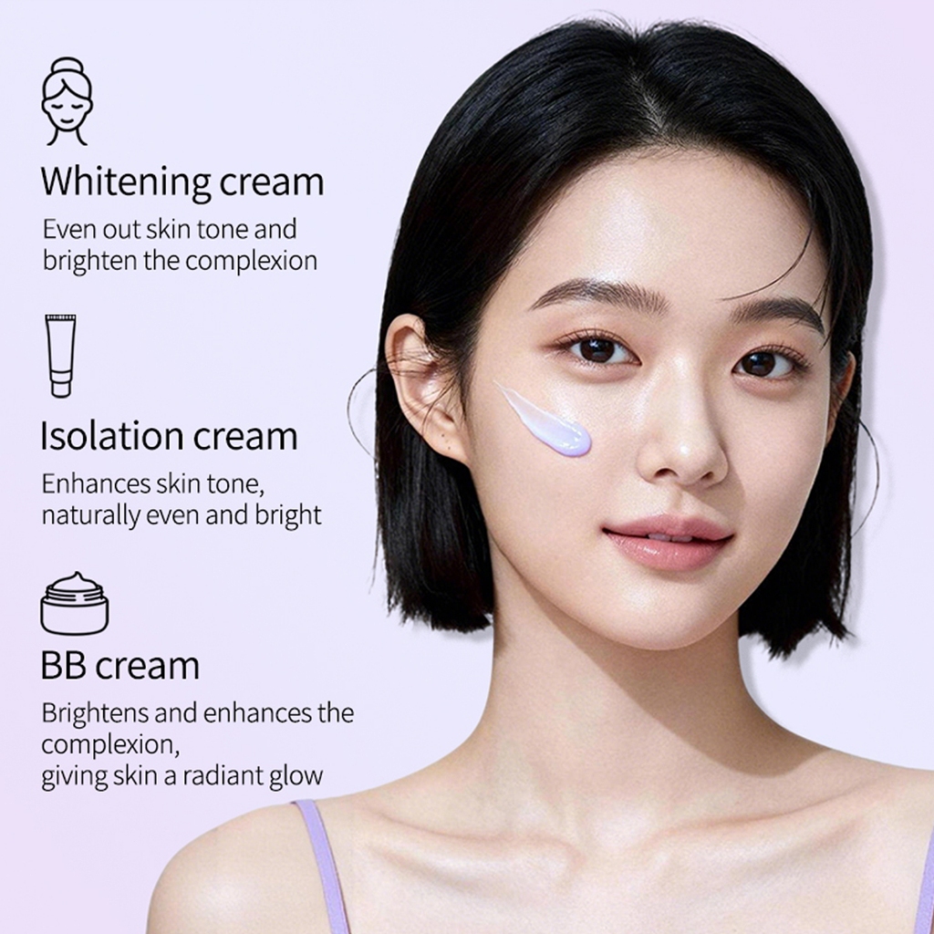 Product image Instant whitening cream,Grape seed a lazy person's cream, conceals blemishes, long-lasting whitening, and naturally brightens 葡萄籽美白 素颜霜 50g 4