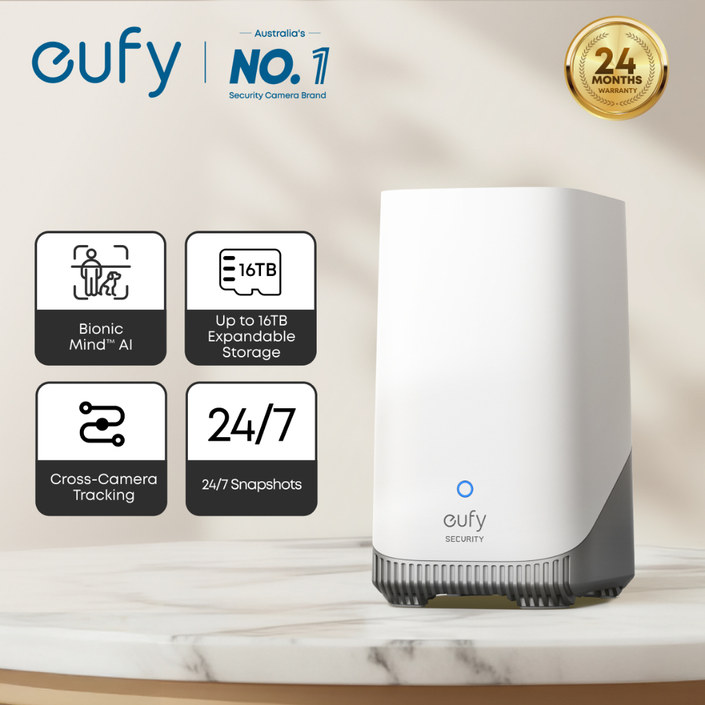 eufy Security by Anker S380 HomeBase 3, Edge Security Center, Local ...