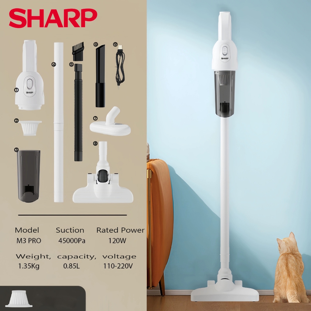 Sharp Vacuum Cleaner Cordless Vacuum Cleaner, Metal Filter, Fast ...