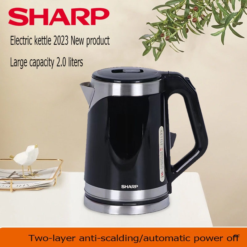 Sharp Electric Hot Water Kettle Electric Kettle Size 2.0L 304 Stainless ...
