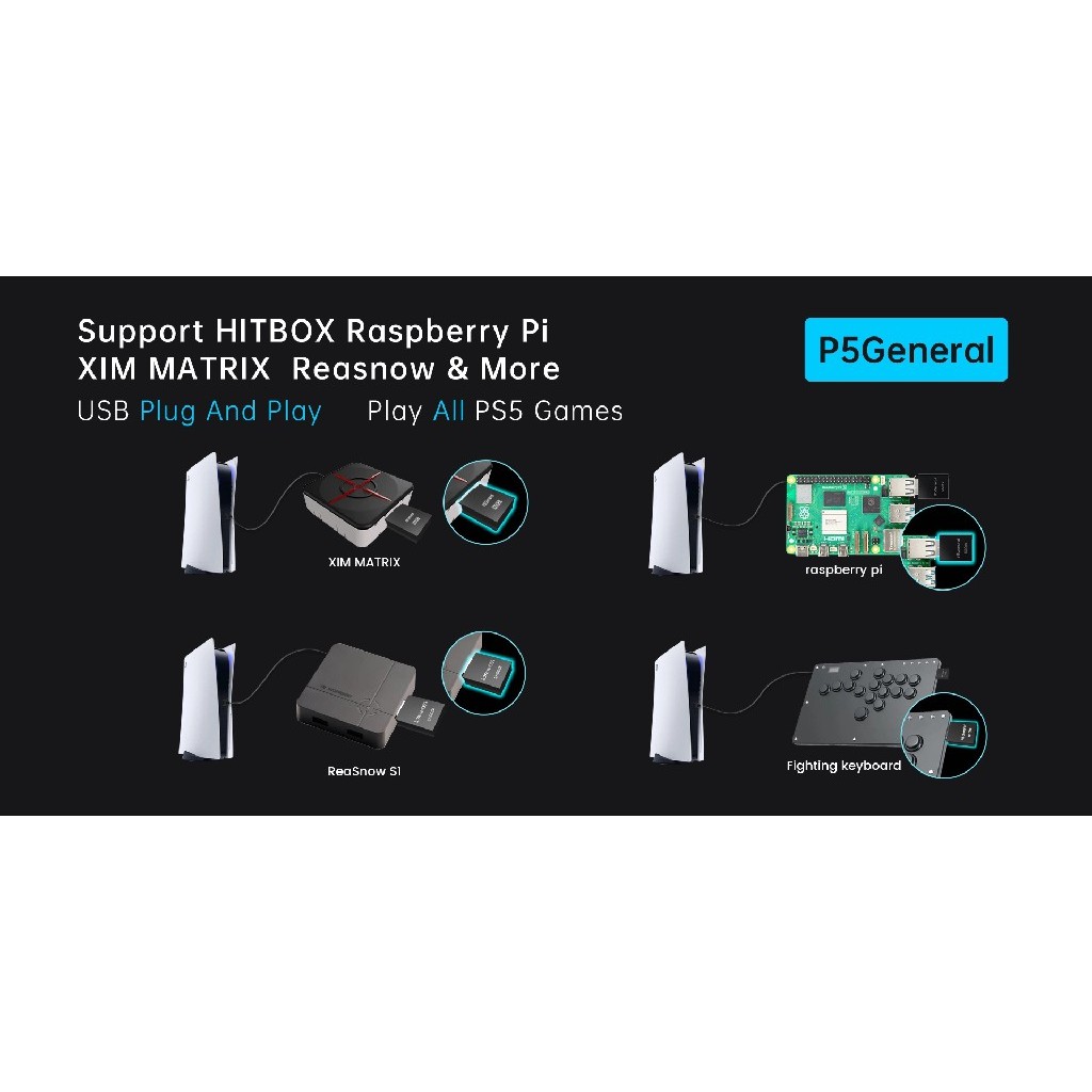 Besavior P5 General for PS5/XIM Matrix/ReaSnow S1/Raspberry Pi