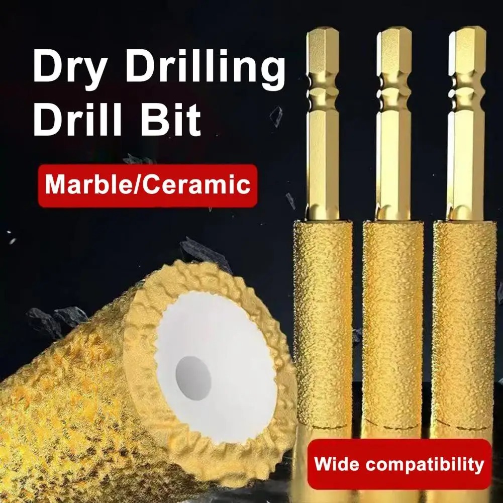 Diamond Tile Drill Bit Set Multi-material Drill Bits Cooling Wax Core ...
