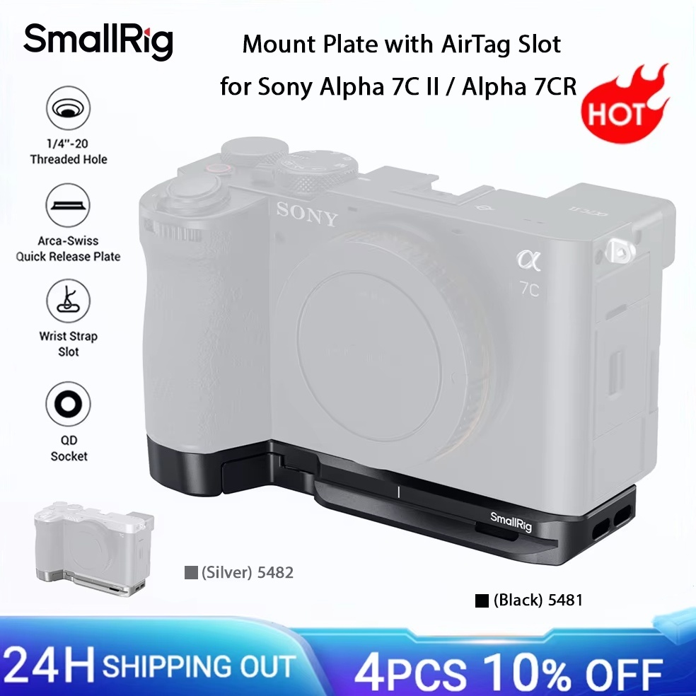 SmallRig A7C II/A7CR Mount Plate with AirTag Slot for Sony Alpha 7C II ...