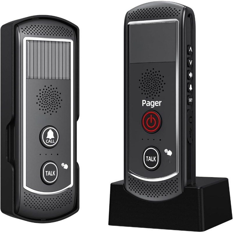 Solar Voice Wireless Doorbell, Waterproof Electronic Intercom System ...