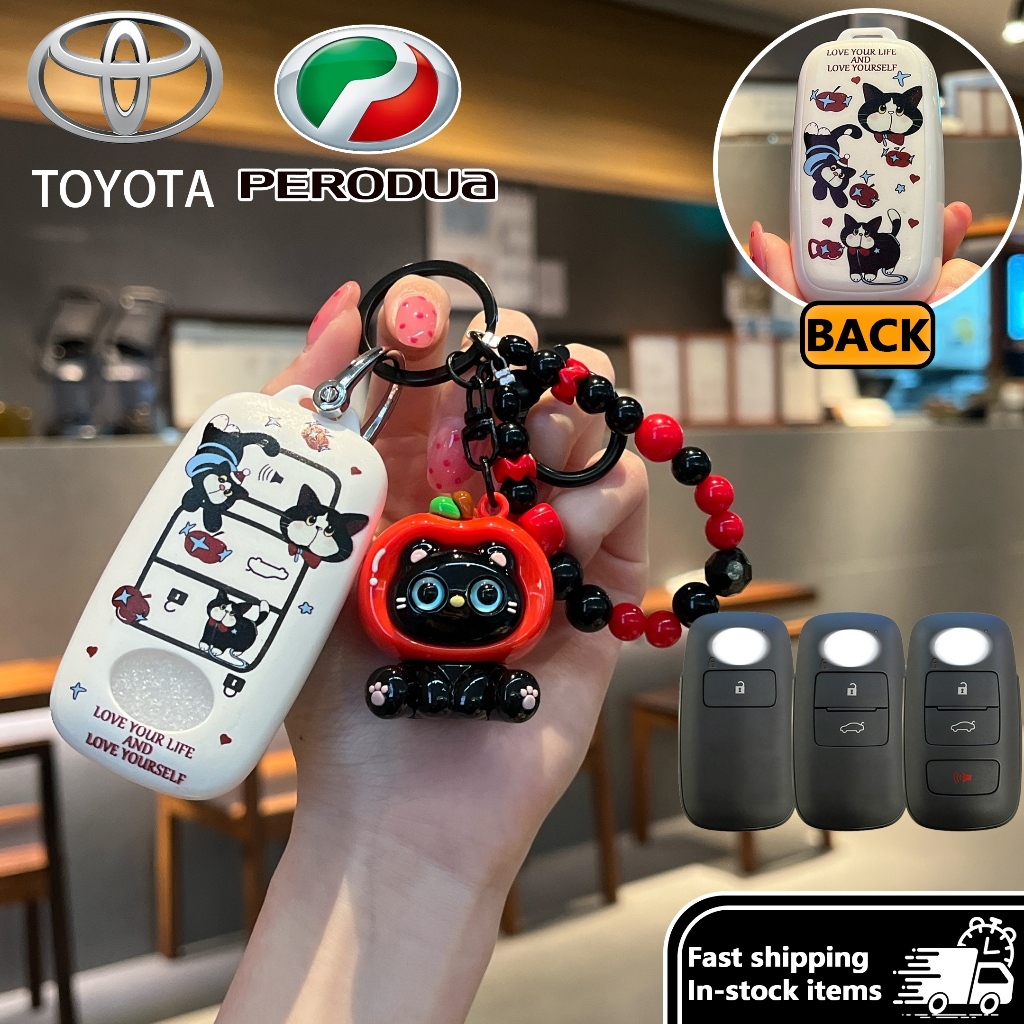 Toyota Perodua 4 Buttons Car Key Covers Perodua Ativa Myvi 2022 2025 ...