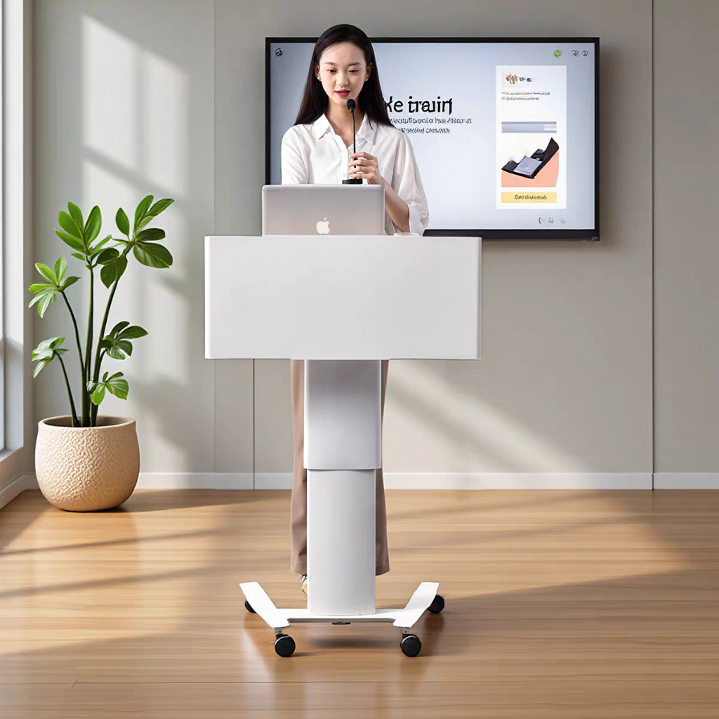 Lifting Movable Lecture Table School Classroom Conference Room Lecture ...