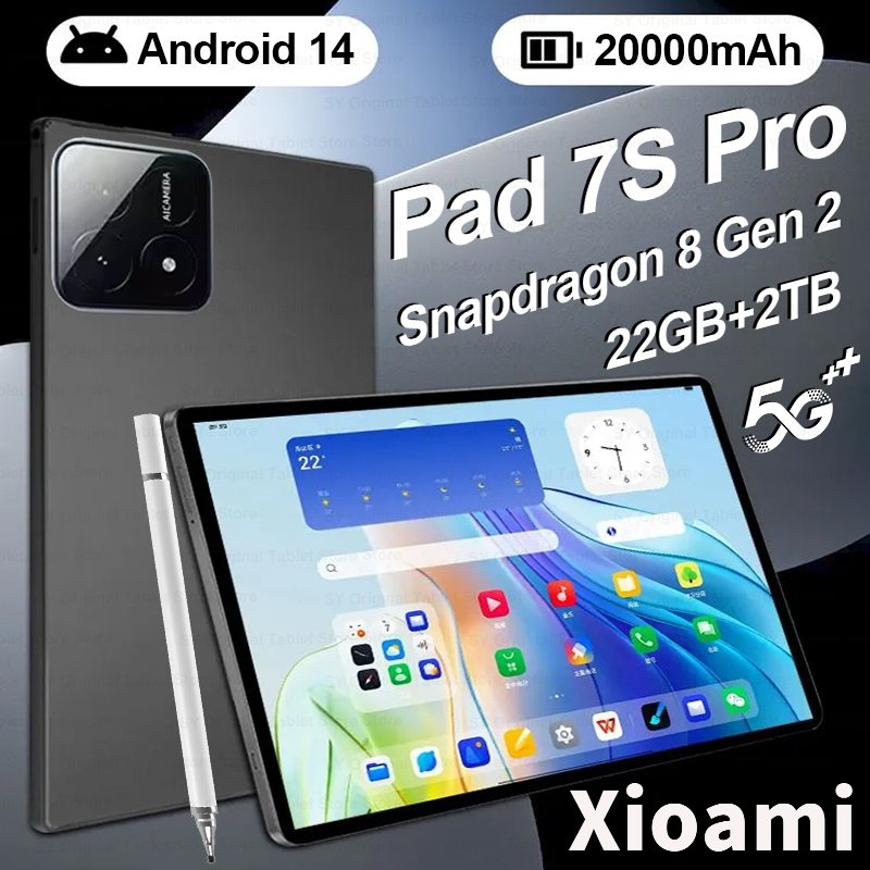 2026 Original Pad 7S Pro 22GB+2TB Global Version Android 14 Snapdragon ...