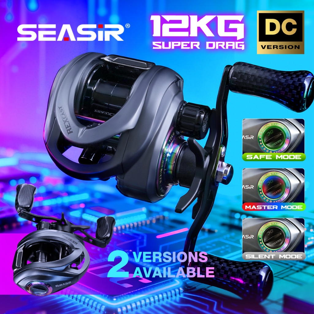 リール SEASIR DC REXCAST Seasir Rexcast Dc Baitcasting Fishing Reel 3 Digital Control Modes
