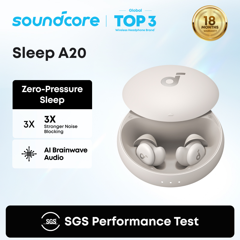 ANKER　Soundcore Sleep A20 Soundcore by Anker A20 Sleep Earbuds 80H Playtime Bluetooth
