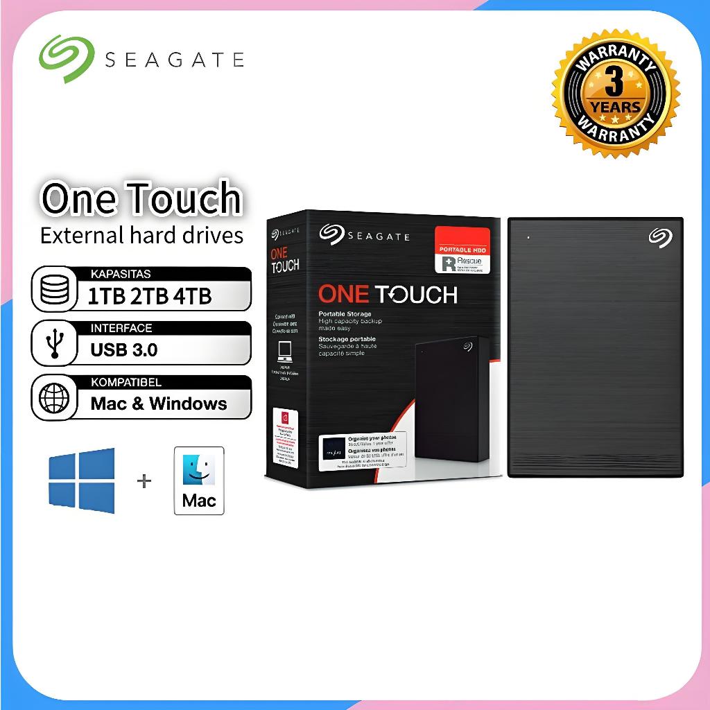 【Fast Ship】One Touch-Black 2.5'' HDD External Hard Disk (1TB/2TB/4TB ...
