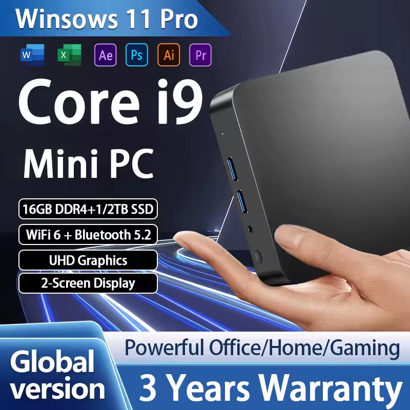 【3Yrs Warranty】Brand New Core i9 8950HK Win11 Pro Mini PC 16GB DDR4 + 1 ...