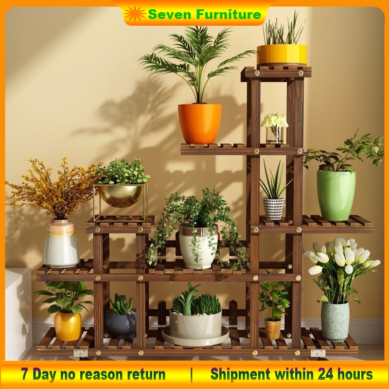Flower stand Plant rack with wheels Place plant racks Multi layer plant ...