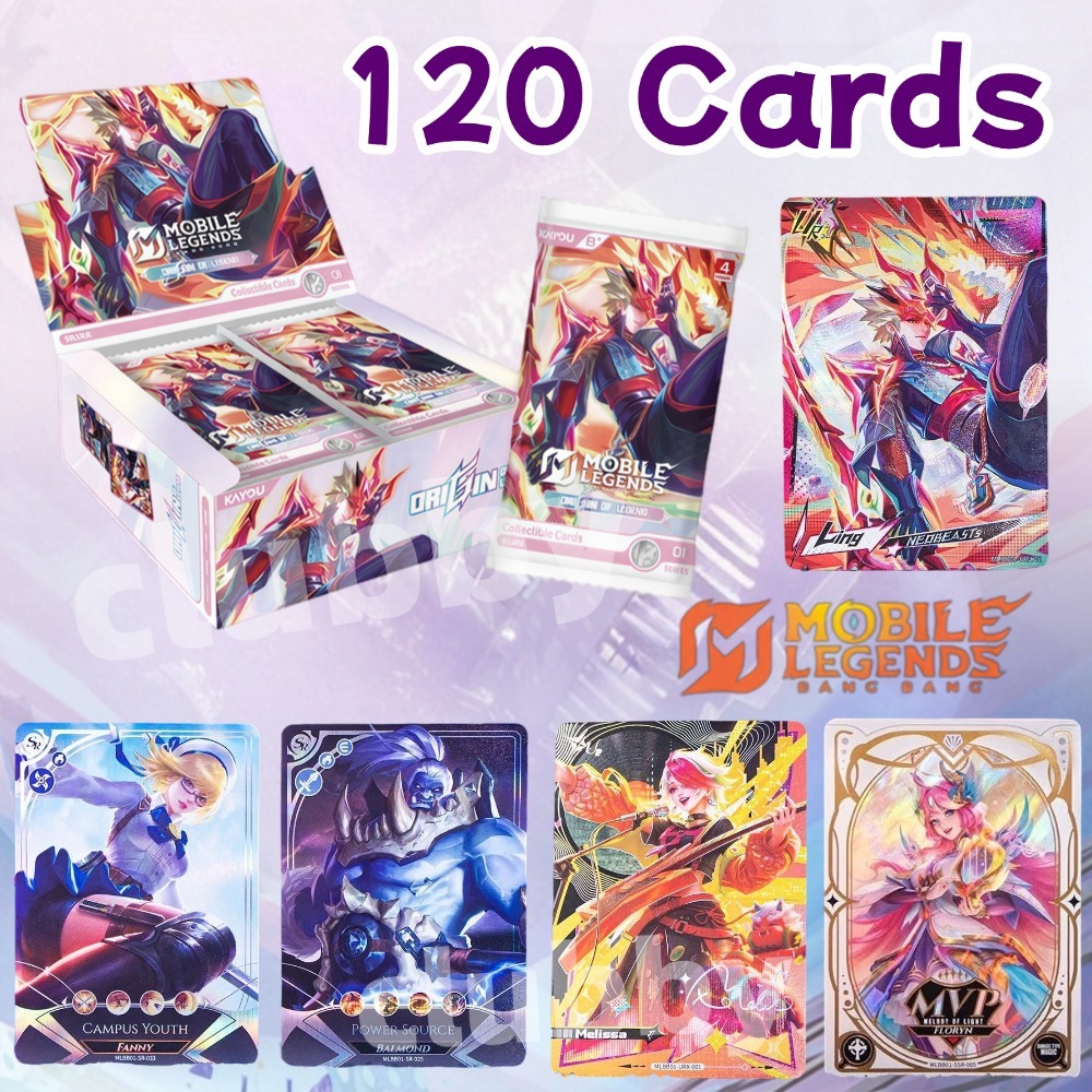 120Pcs MLBB Cards kayou rare UR/AR/SSR Card Mobile Legends Bang Bang ...