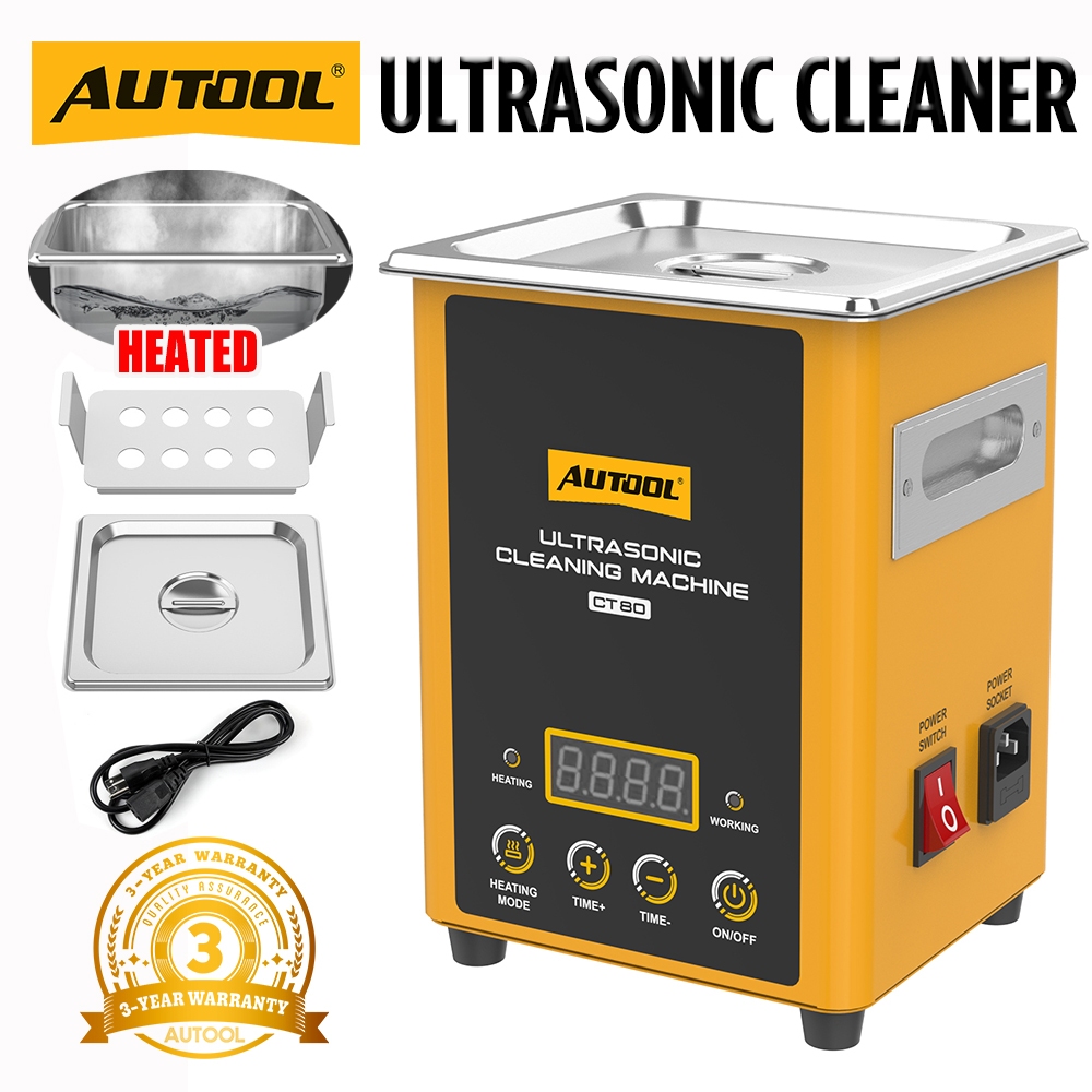 AUTOOL CT80 1.6L Ultrasonic Cleaner High Frequency Heated Fuel Injector ...