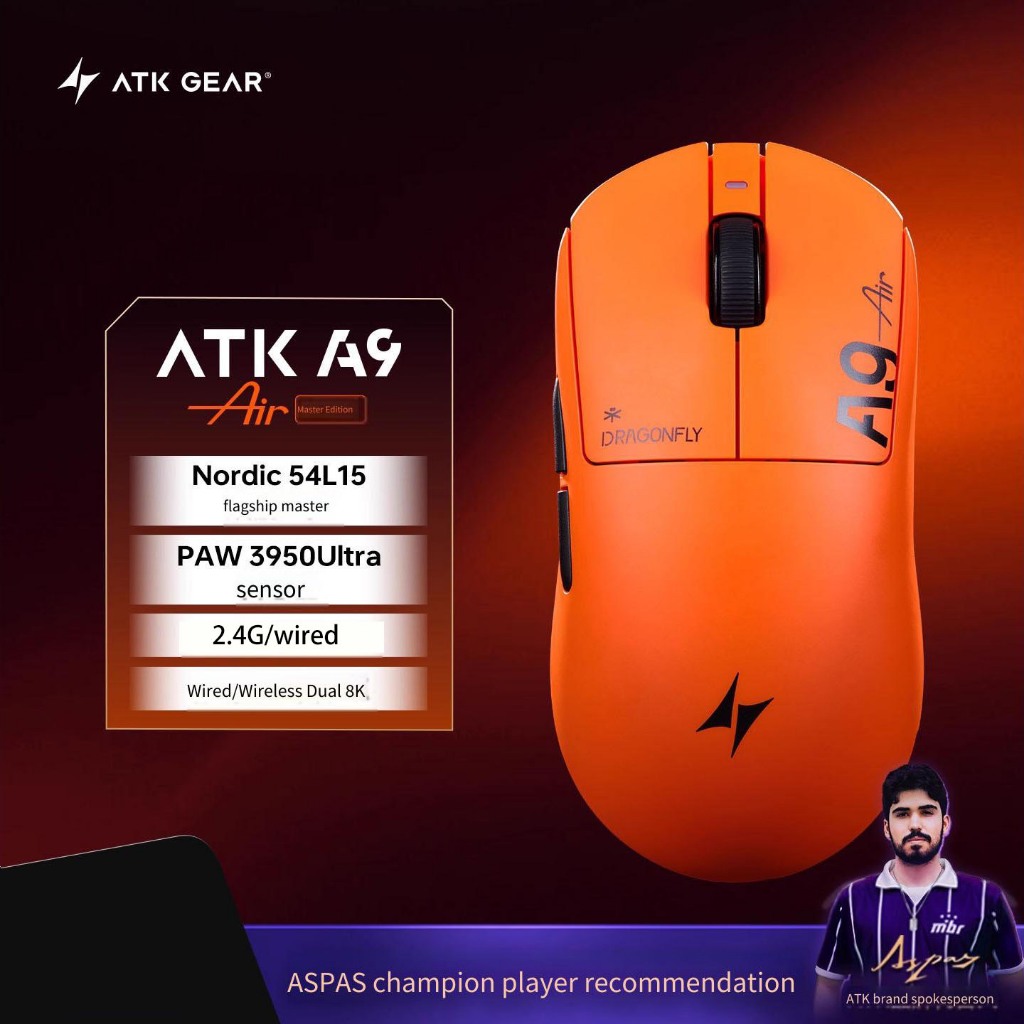 ATK Dragonfly A9 Ultimate Wireless 3950Ultra Gaming Mouse | Shopee