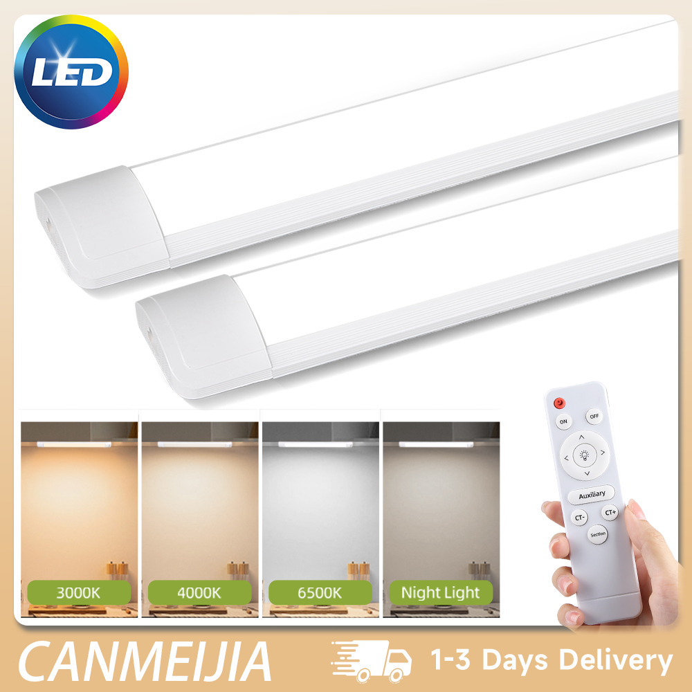 Led Tube Light With Plug 3Colors Remote Control Table Lamp Study Wall ...