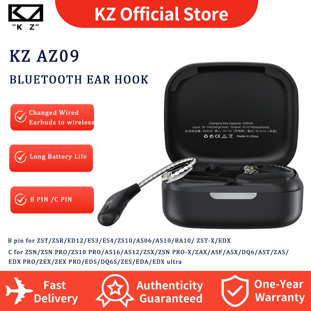 KZ AZ09 Bluetooth earhook 0.75mm Upgrade earphone cable high ...