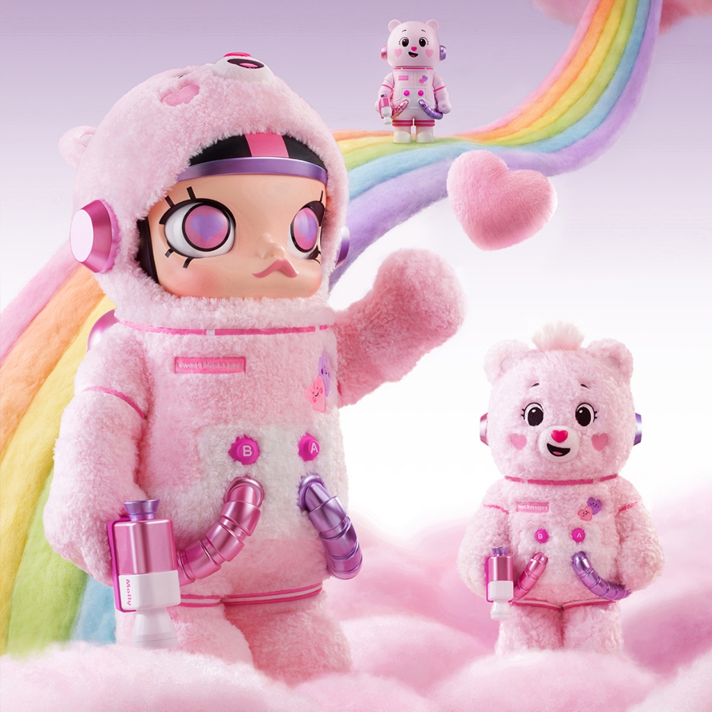 POP MART MEGA SPACE MOLLY 400%+100% Sweet Messages Bear | Shopee