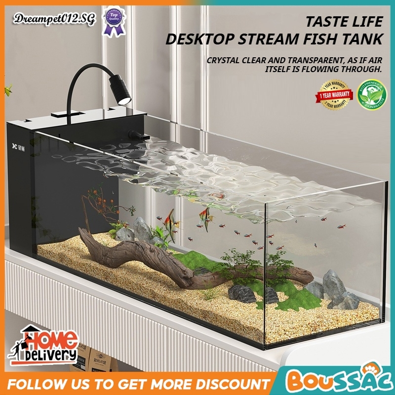 BOUSSAC 2026 New Fish Tank Stream Tank Bottom Filter Integrated Living ...