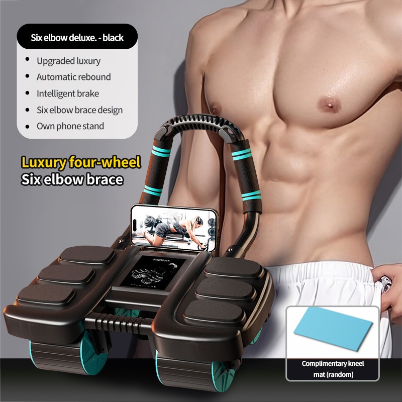Ab Wheel, Six-Point Support Ab Wheel with Auto-Return for Abdominal ...