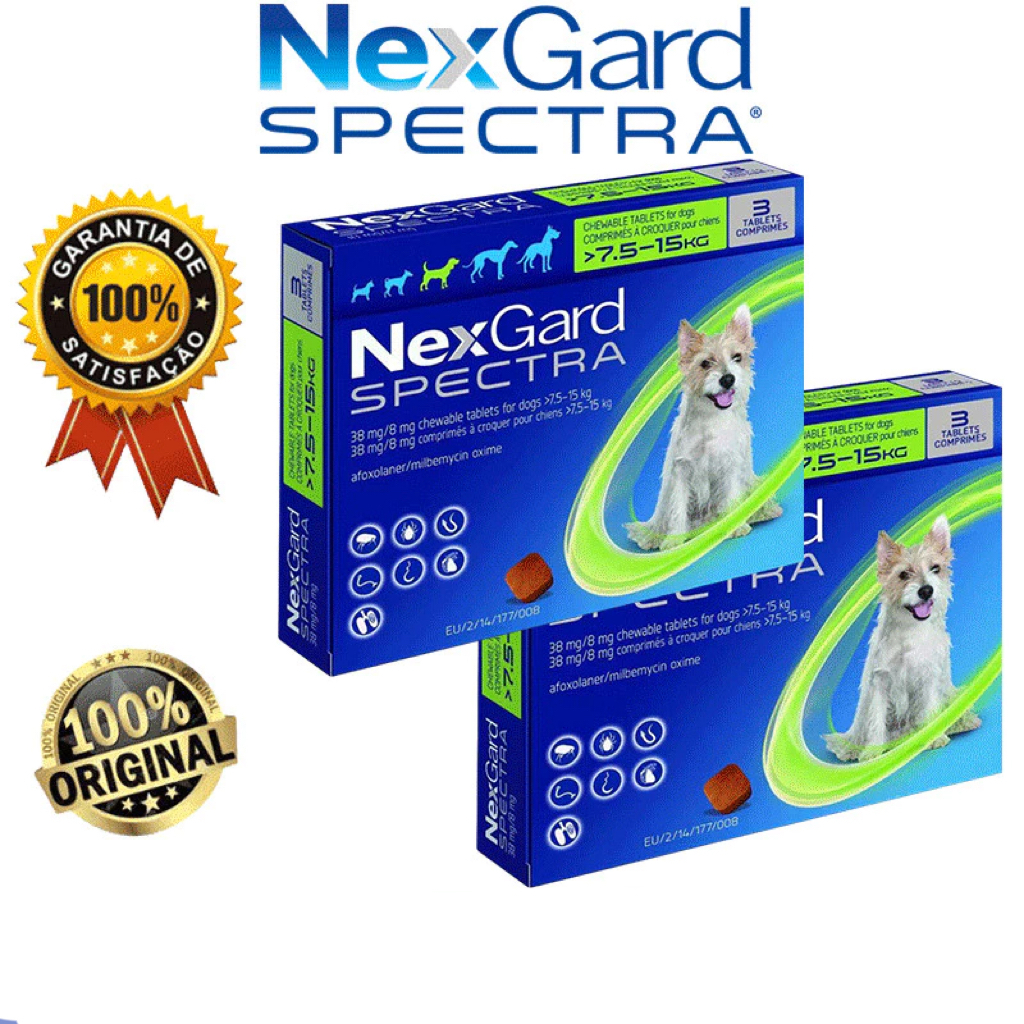 Nexgard Spectra for Dogs 7.5-15KG-3pc/Box | Shopee Singapore