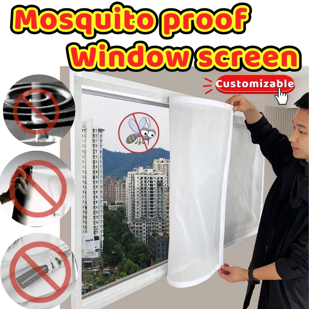 [Customizable size] Self-adhesive and reusable mosquito nets for ...