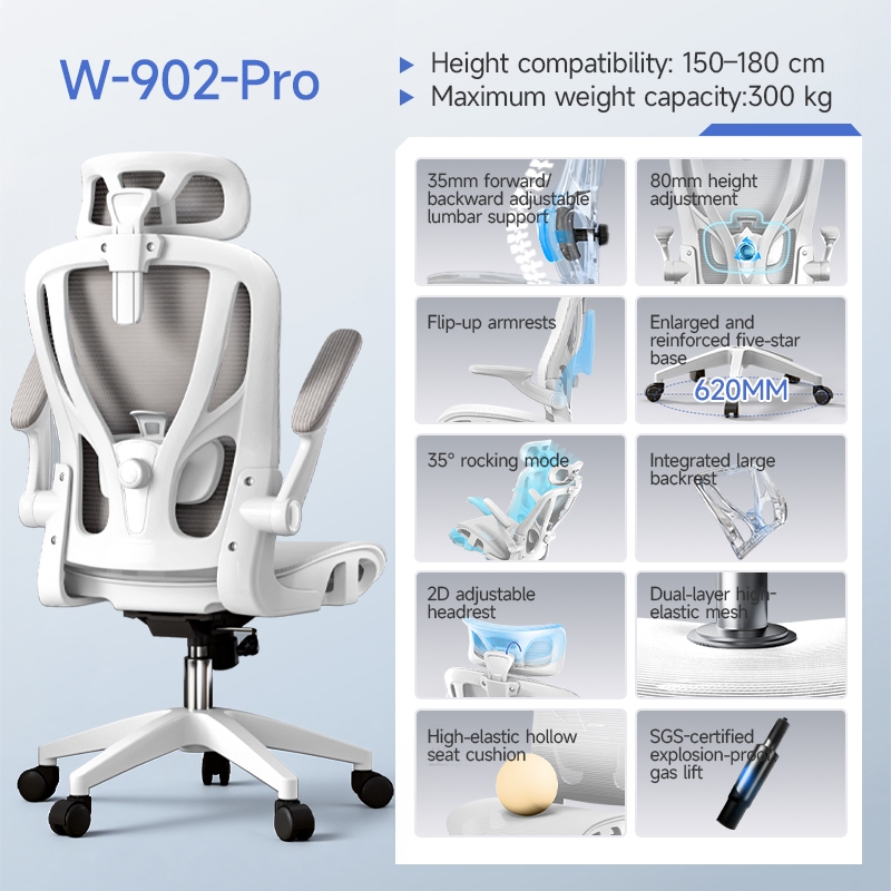 【3 Years Warranty】Xpanse W203 Ergonomic Ice silk Mesh Office Chair with ...