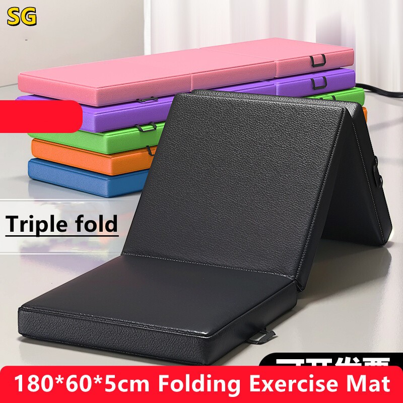 Kowaku Folding Exercise Mat – Lightweight Gym Mat For Yoga, Gymnastics, Cardio & Stretching (100x50x5cm)