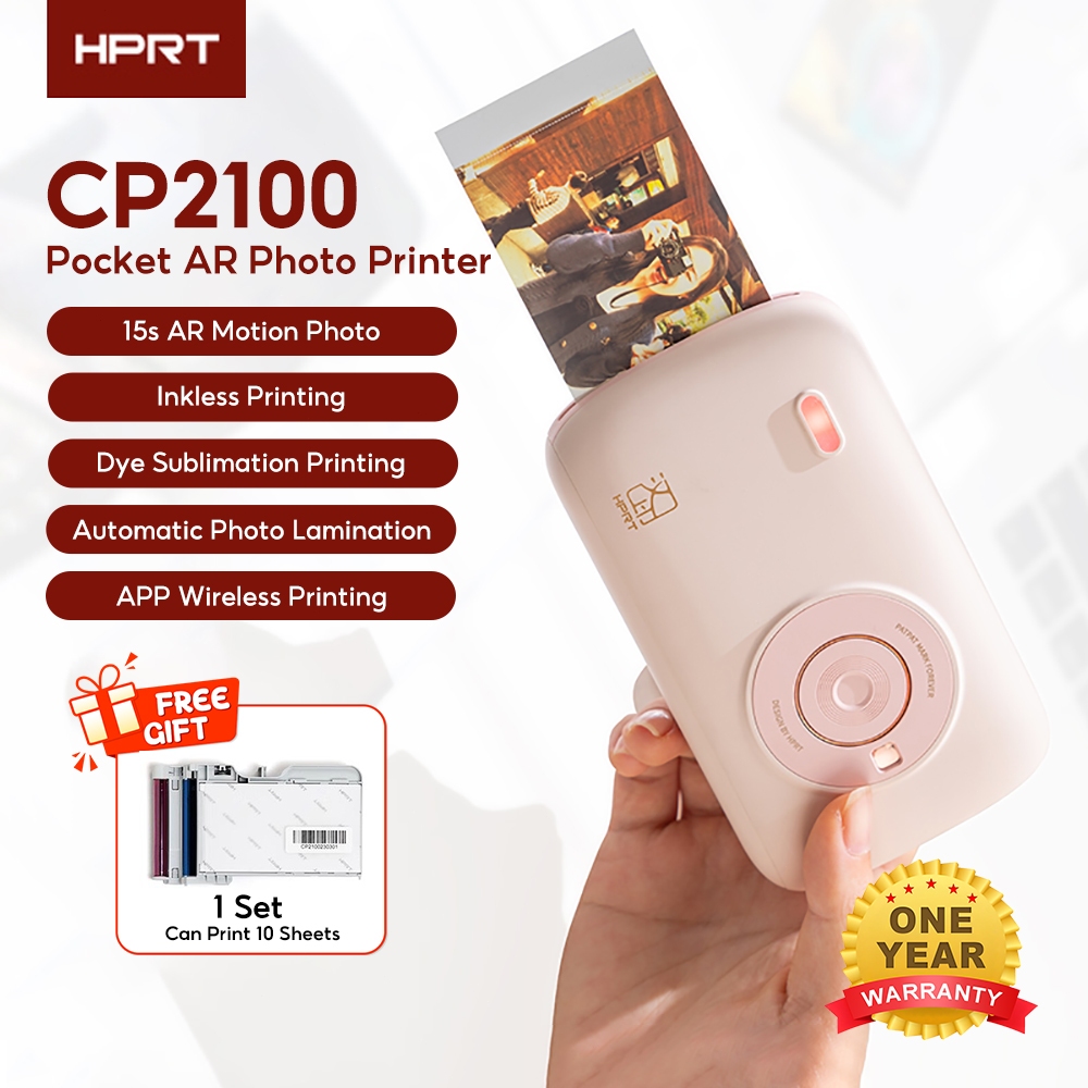 HPRT CP2100 Pocket AR Photo Printer Dye-sublimation Inkless Printing ...