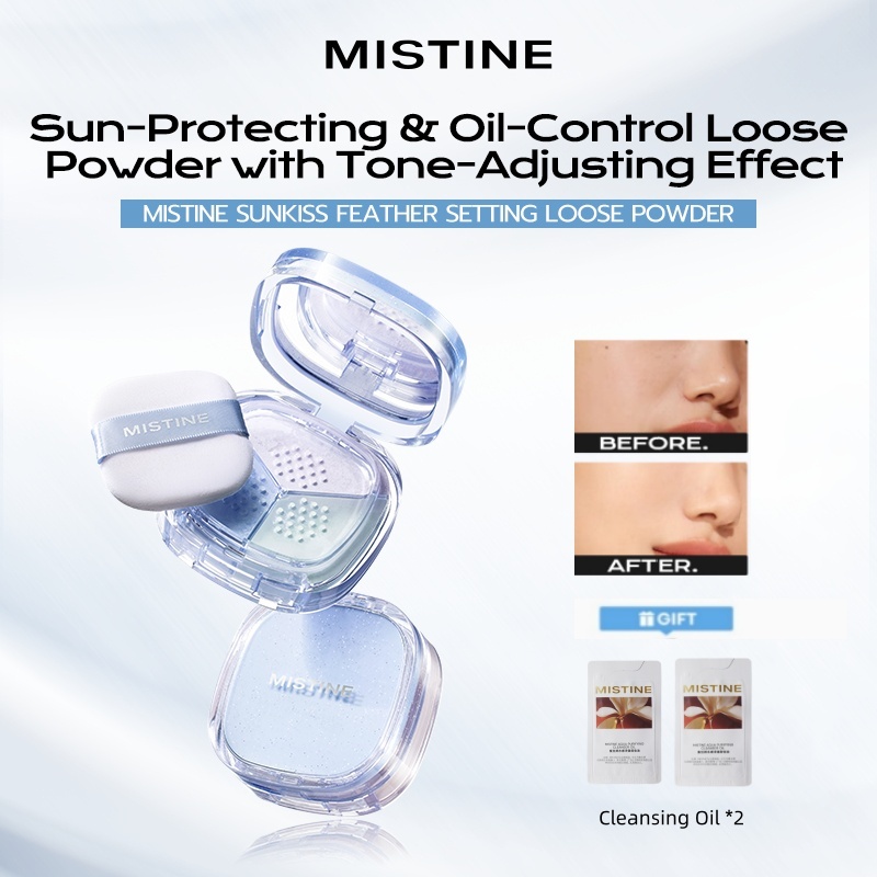 MISTINE SPF50+ Feather-Light Long-Lasting Sunscreen Loose Powder SPF50 ...