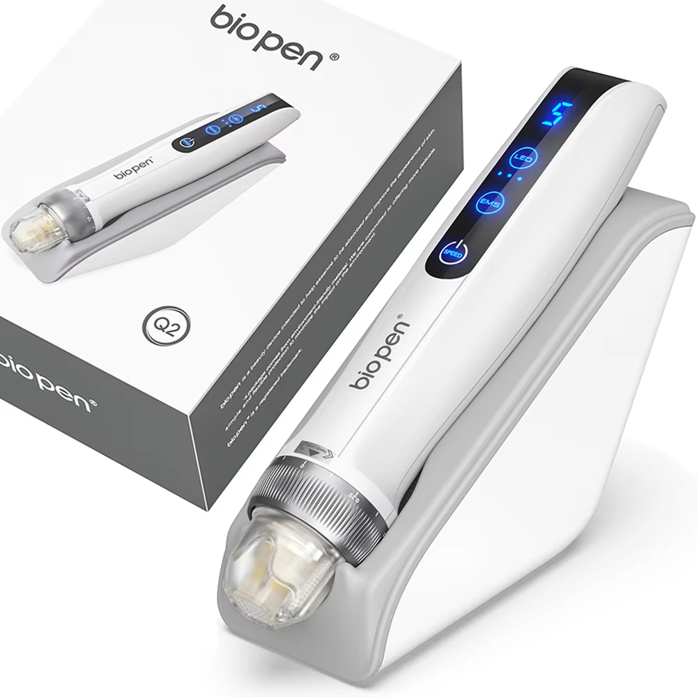 Hot Sale Derma Pen Q2 Wireless Derma Stamp EMS Red And Blue Light ...