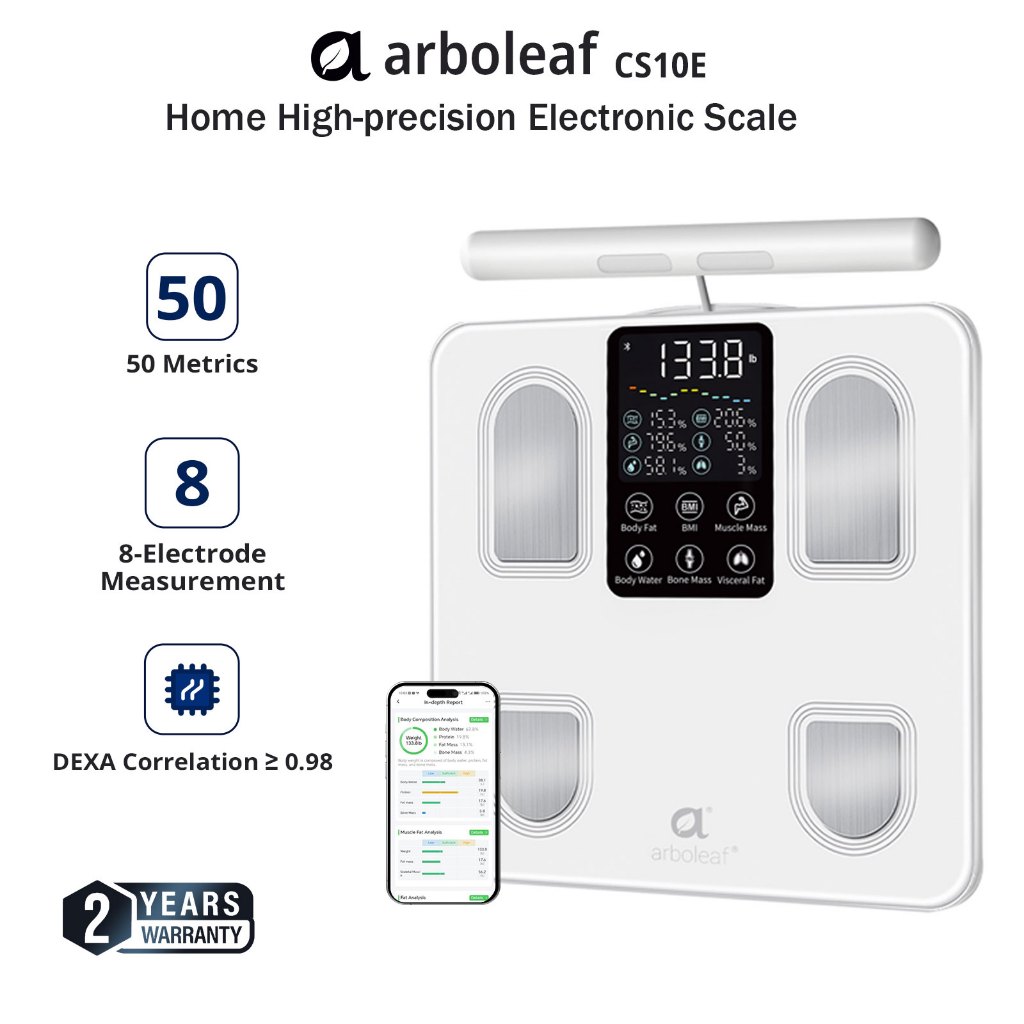Arboleaf Smart Body Fat Scale Body Composition Weighing Scale Home High ...