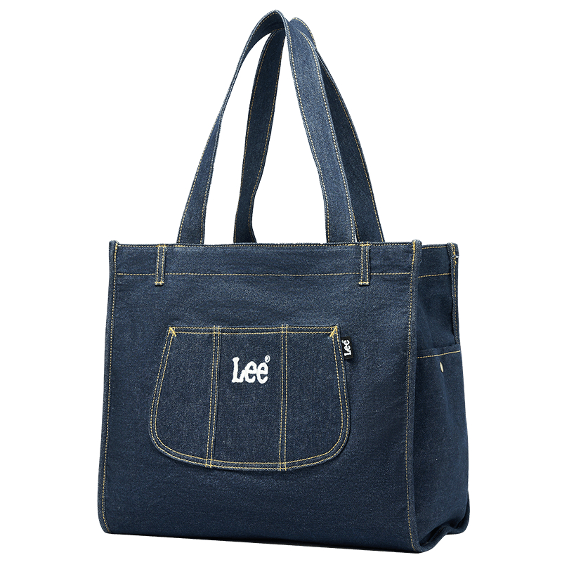 Lee Shoulder Bag Denim Bag Casual Girl Large Capacity | Shopee Singapore