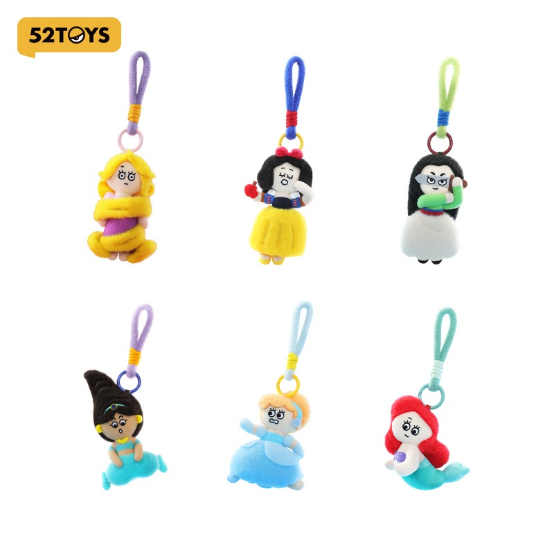 ぬいぐるみ・マスコット 52TOYS Disney Princess Plush Keychain 52TOYS Disney Princesses on the Run Plush Keychain Blind Box
