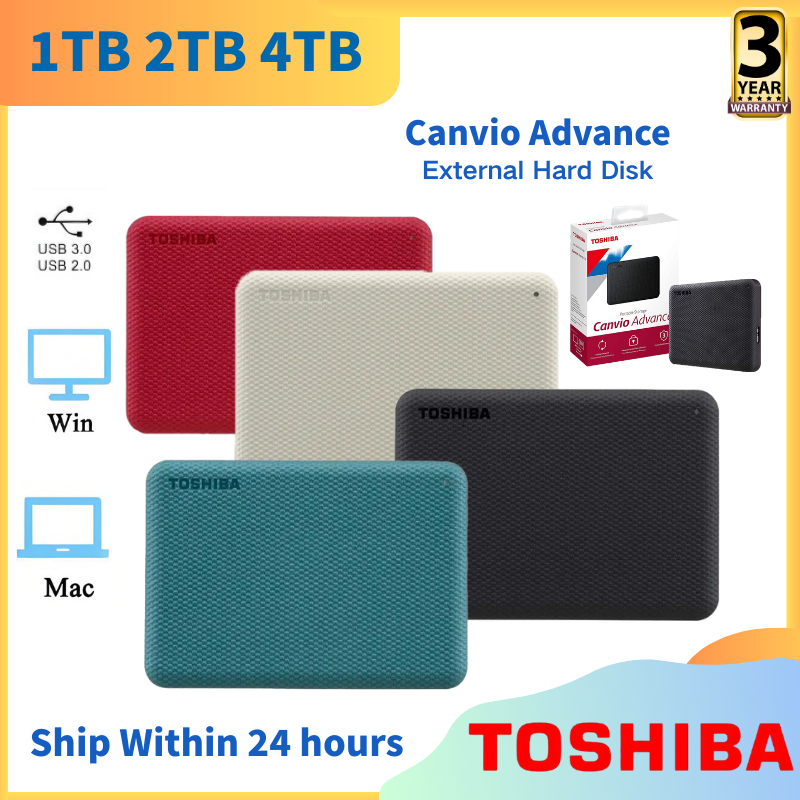 [Discount Offer]1TB-2TB-4TB toshiba canvio advance HDD Portable hard ...