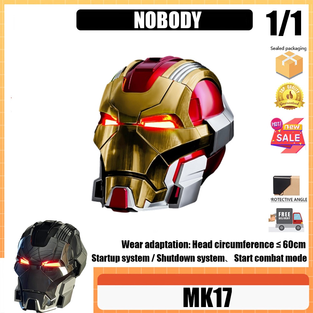 NOBODY MK17 Iron Man helmet voice-controlled wearable - Iron Man