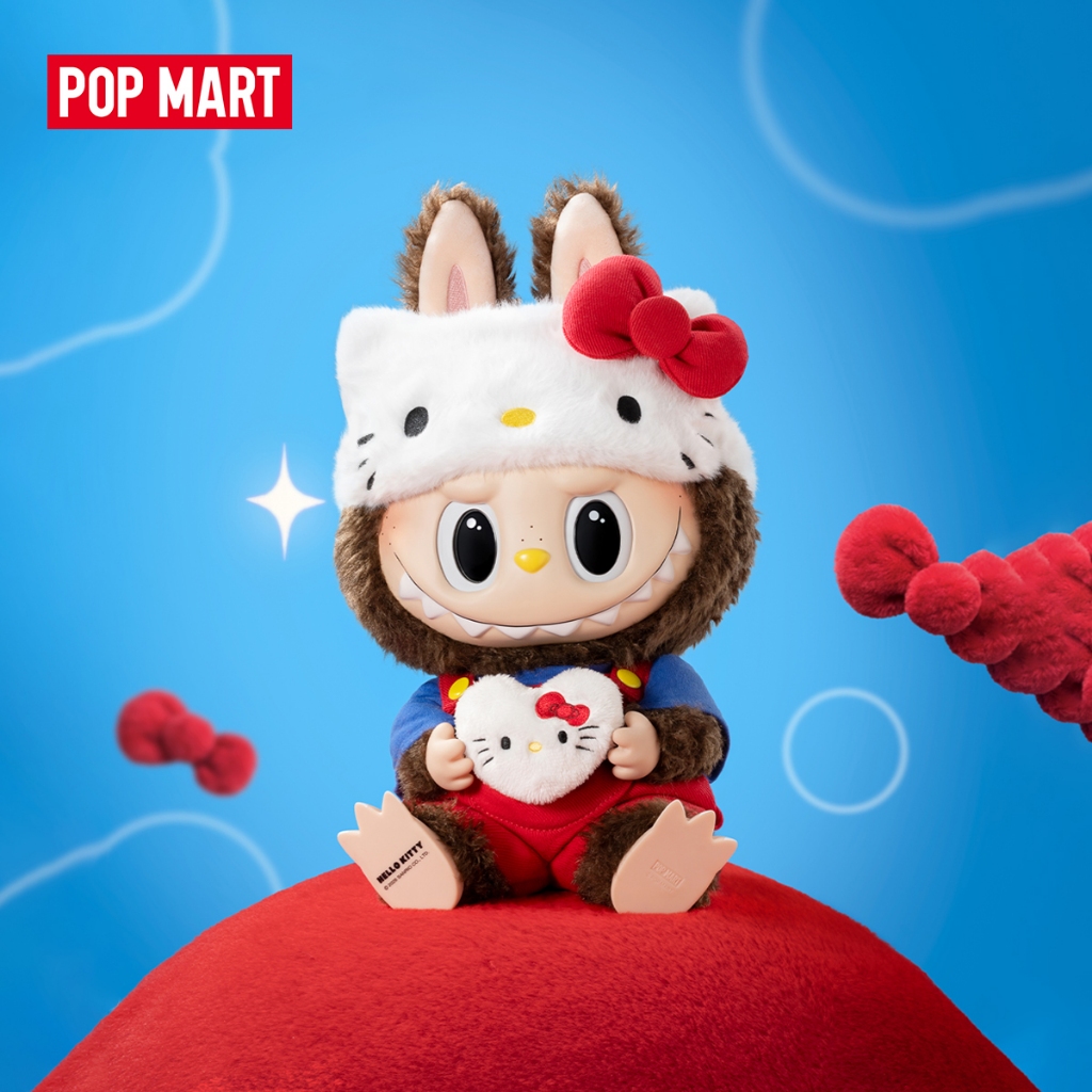 POP MART THE MONSTERS × HELLO KITTY-Vinyl Plush Doll Labubu