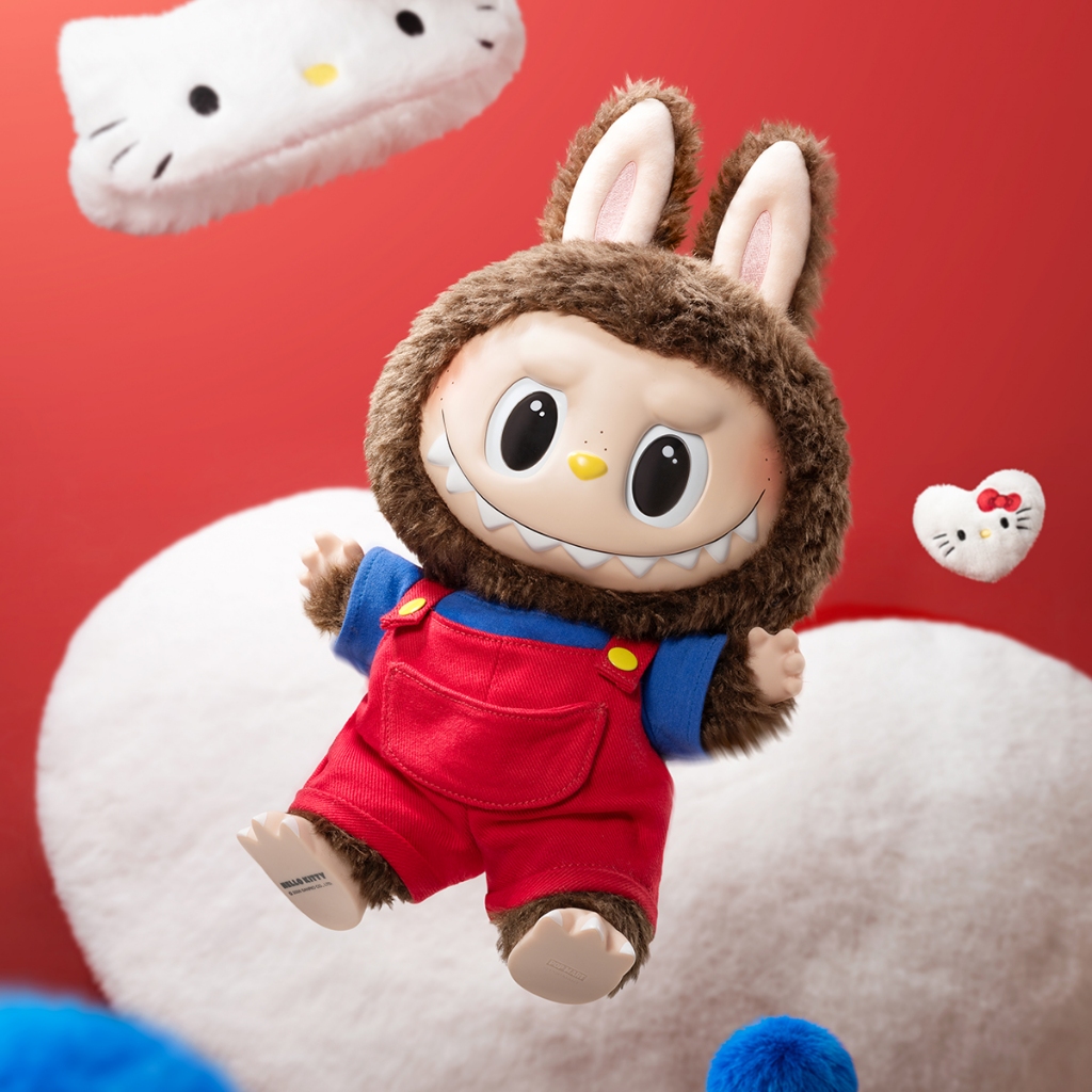 POP MART THE MONSTERS × HELLO KITTY-Vinyl Plush Doll Labubu